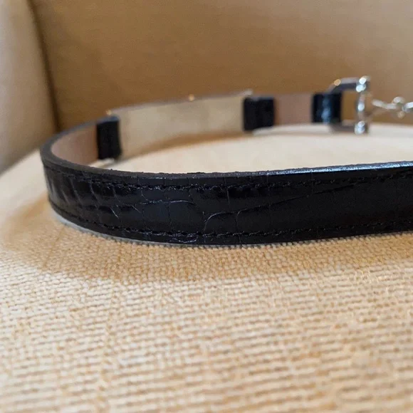 Streets Ahead Horsebit Croc Leather Belt - Picture 7 of 16